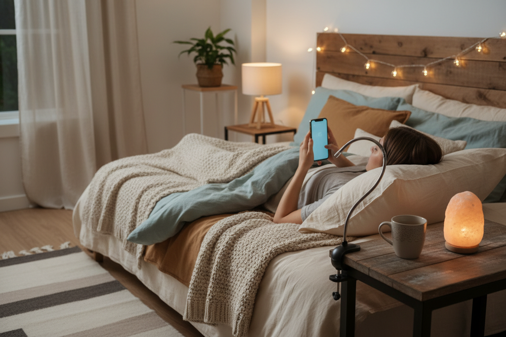 Flexible Gooseneck Phone Holder – Hands-Free Stand for Bed, Desk & More