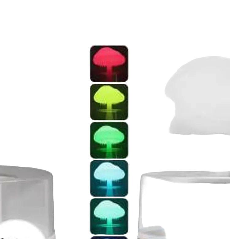 Aesthetic Mushroom Humidifier & Night Light - Mini Cool Mist USB Diffuser