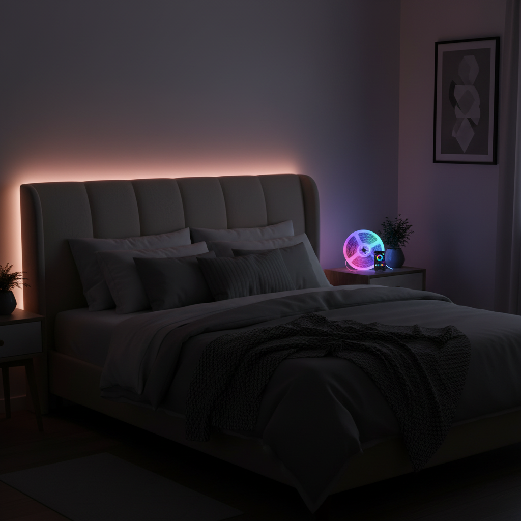 RGB LED Strip Lights – 16 Million Colors, App-Controlled Room Ambiance